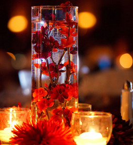 Romantic Floating Cherry Blossom Centerpieces