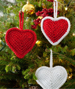 Christmas Love Heart Ornaments