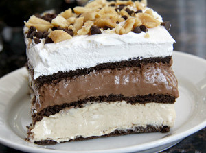 No-Bake Peanut Butter Cup Chocolate Lasagna