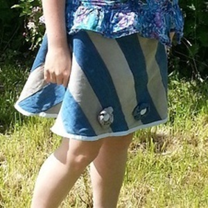 Old Jeans Free Skirt Pattern