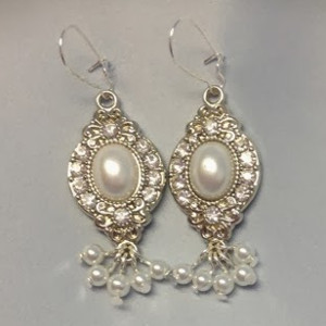10 Minute Pearl and Crystal Earrings