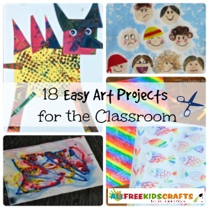 Teaching Ideas: 18 Easy Art Projects for the Classroom