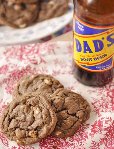 Chewy Root Beer Float Cookies