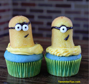 Cutesy Minion Cupcakes