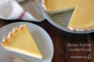 Down Home Custard Pie