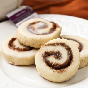 Bite-Sized Cinnamon Roll Cookies