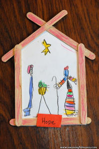 Popsicle Stick Nativity Scene