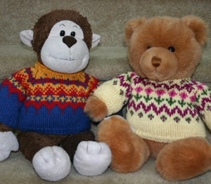 Nordic Knitted Teddy Bear Sweater