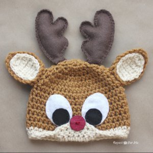 Rudolph the Reindeer Crochet Hat