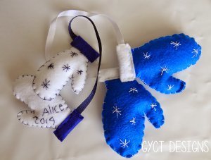 Keepsake Mitten Ornaments