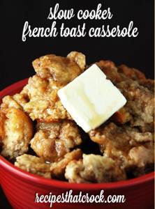 Make-Ahead Slow Cooker French Toast Casserole