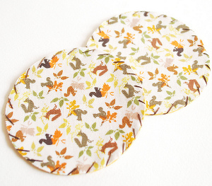 How to Make Fabric Coasters for Fall