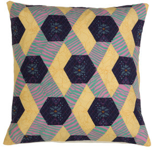 Modern Hexagon Flower Pillow