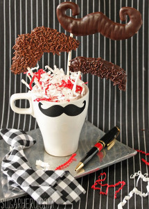 Mustache Pops Chocolate Dessert Recipe