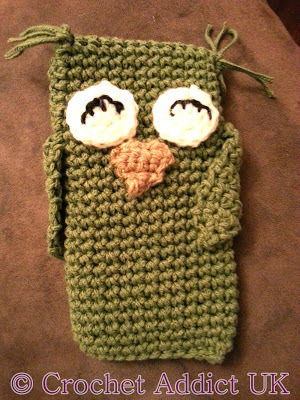 Olivia the Owl Crocheted Phone Cozy