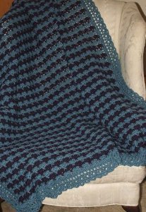 Regal Fans Crochet Afghan