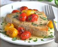 Swordfish with Tomatoes and Herbs