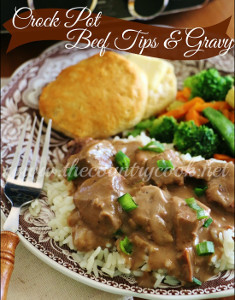 Five Ingredient Beef Tips and Gravy