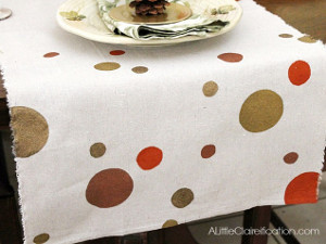 Just Dotty Thanksgiving Table Runner