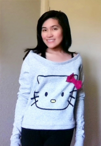 Off the Shoulder Kitty Sweatshirt