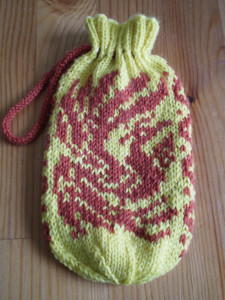 Fiery Phoenix Drawstring Pouch