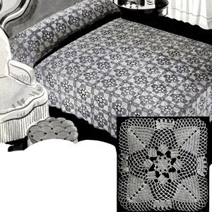 Pine Cone Crochet Bedspread