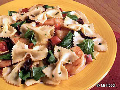 pasta bow salad Shrimp Ties MrFood.com Bow pasta bow salad Shrimp Ties MrFood.com Bow