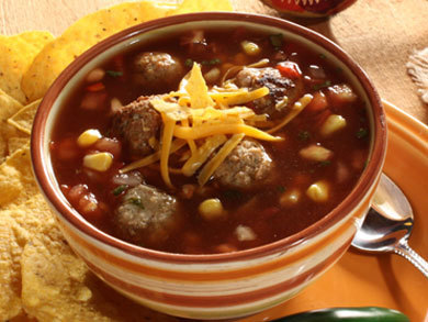 Southwestern Meatball Soup