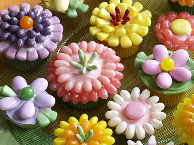 Spring Flower Cupcakes