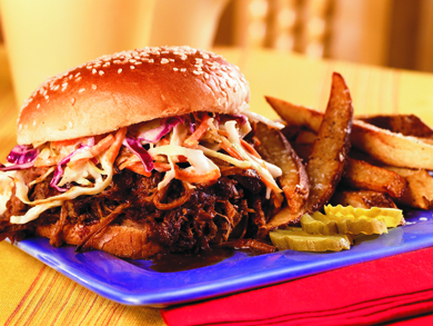 Spicy Barbecue Beef Sandwiches