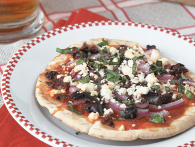 Greek Pita Pizzas