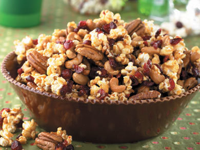 Nutty Cranberry Popcorn