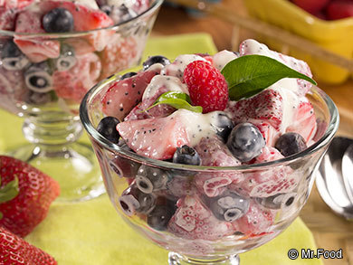 Picture Perfect Berries and Cream | MrFood.com