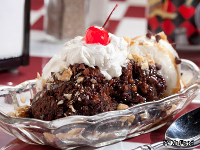 Triple Decker Brownie Sundae