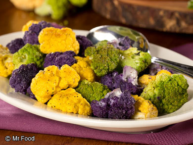 Roasted Rainbow Cauliflower