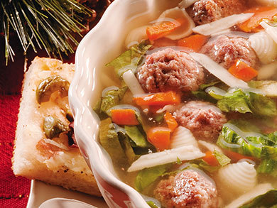 Escarole and Meatball Soup