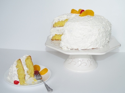 Aunt Betty's Gussied-Up Orange Cake
