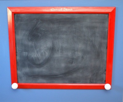 Etch a Sketch Chalkboard