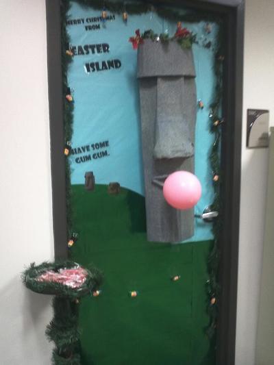 Easter Island Bubble Gum Door