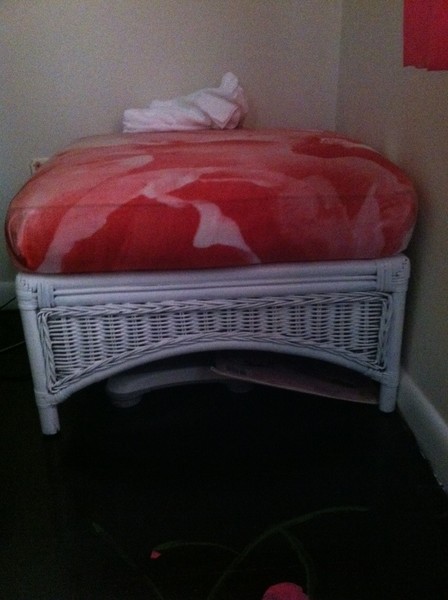 Reupholstered Foot Stool