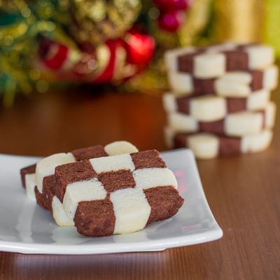 Cute Checkerboard Cookies