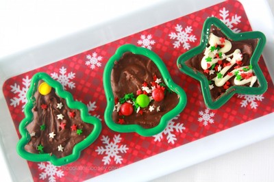 Christmas Cookie Cutter Fudge