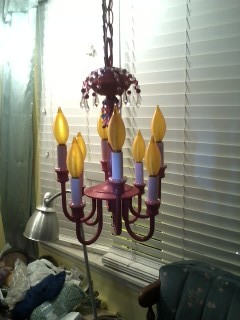 Thrifty Princess Chandelier