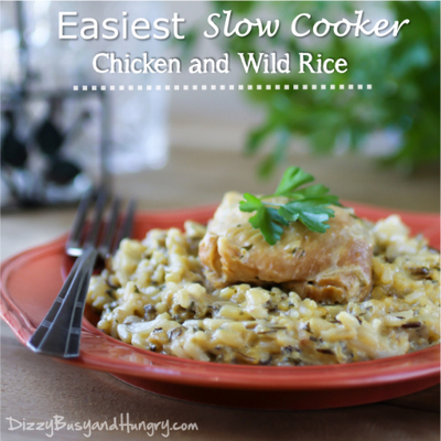 Easiest Slow Cooker Chicken and Rice
