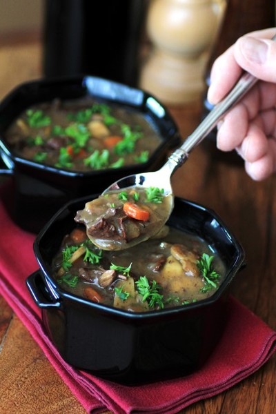 Sunday Supper Beef and Mushroom Soup