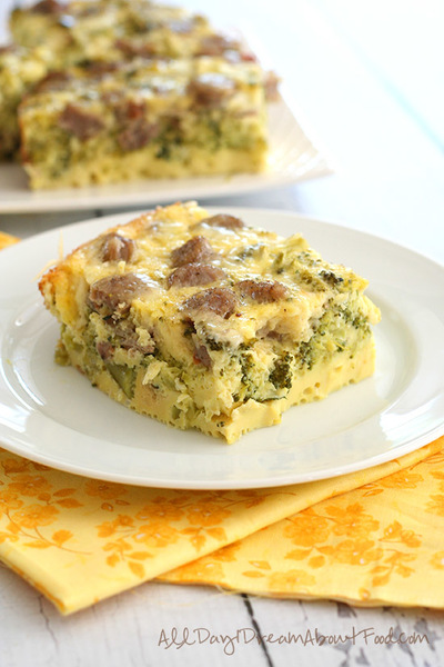 low carb egg and sausage breakfast bake master