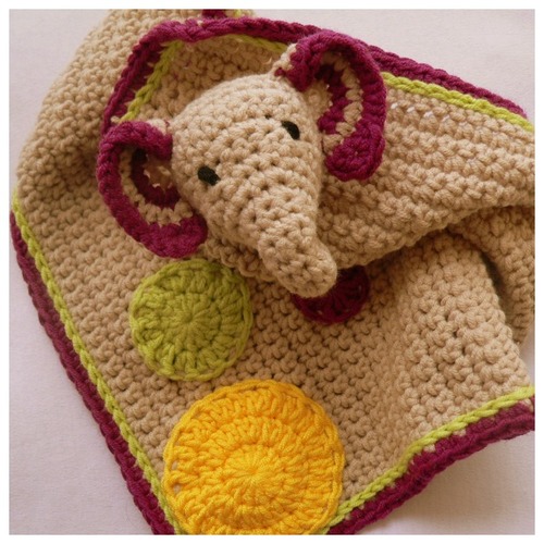 Darling Elephant Crochet Lovey