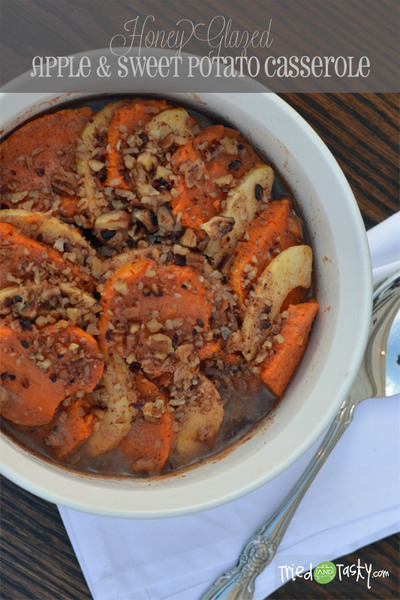 Honey Glazed Apple & Sweet Potato Casserole