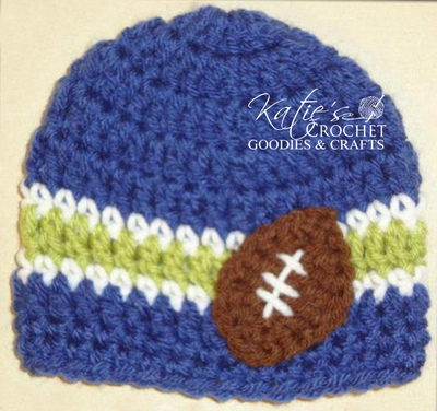 Go Team Football Baby Hat