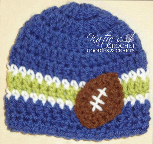 Go Team Football Baby Hat